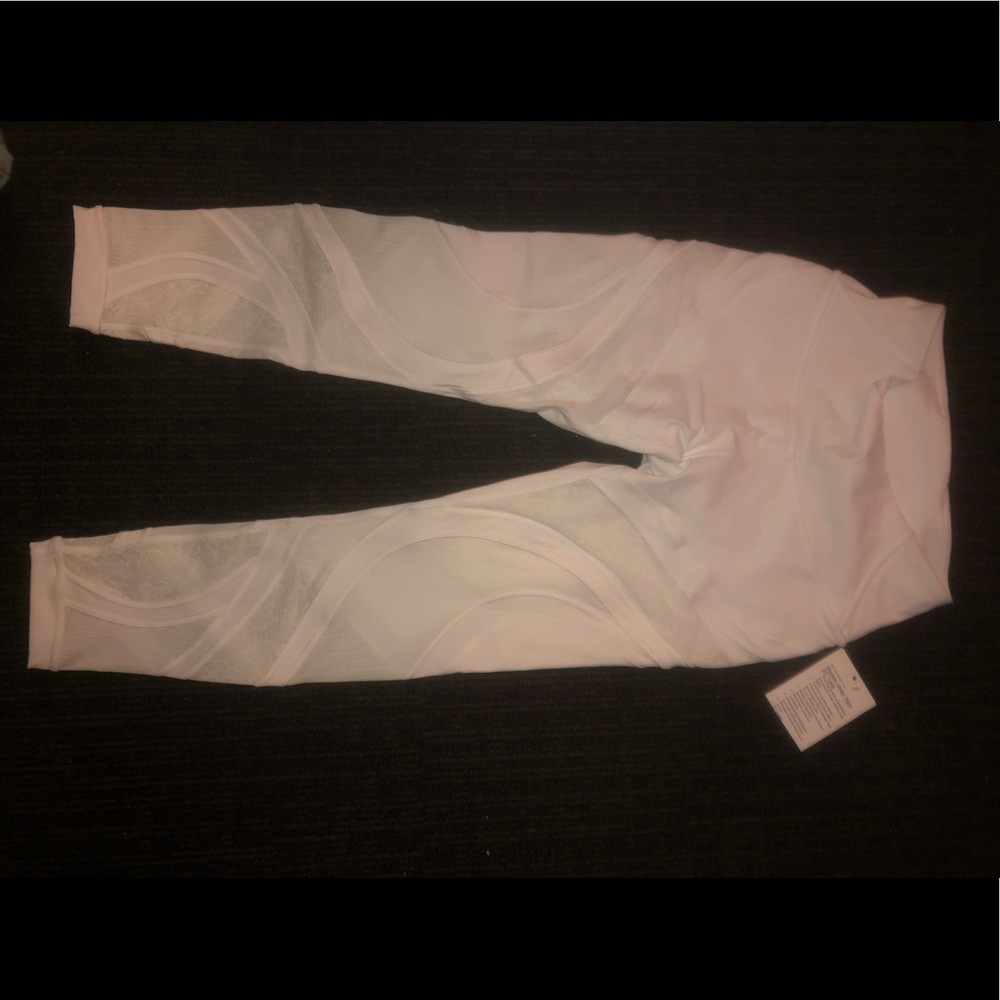 Lululemon Leggings with lace mesh design